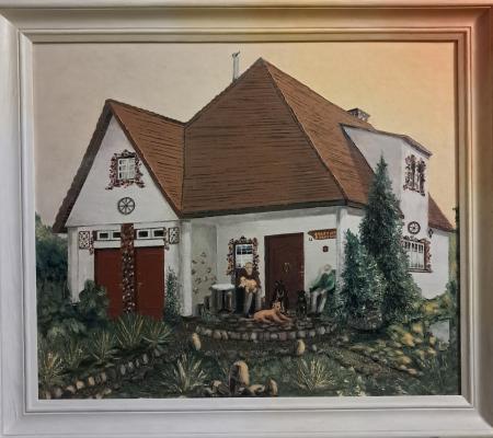 obraz olejny - Mój raj po rozbudowie